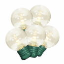 Holiday Time 100-Count Warm White LED G30 Christmas Lights, 58.1 ft, Green Wire, Indoor/Outdoor, UL-Certified