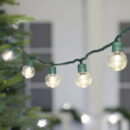 Holiday Time 100-Count Warm White LED G30 Christmas Lights, 58.1 ft, Green Wire, Indoor/Outdoor, UL-Certified