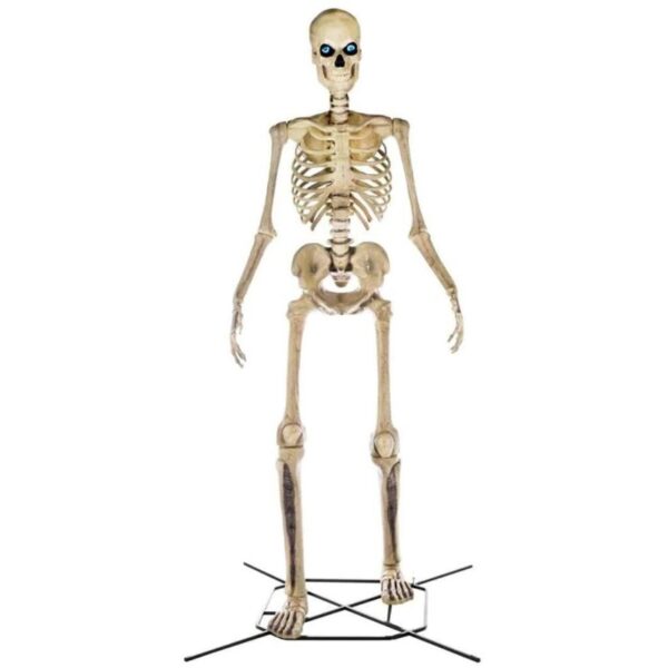 Home Accents 12 ft Giant Skeleton with LifeEyes - Halloween Decoration