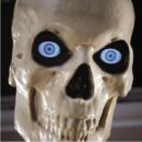 Home Accents 12 ft Giant Skeleton with LifeEyes - Halloween Decoration