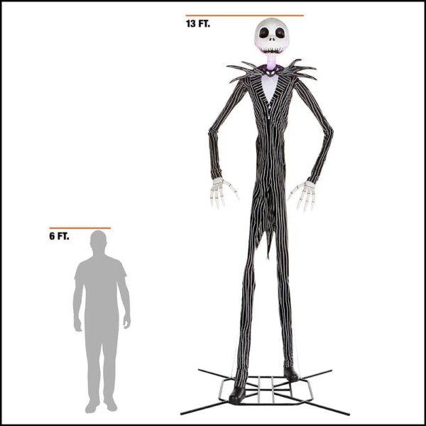 Home Accents 13 ft. Animated LED Jack Skellington Halloween Decoration - Image 2