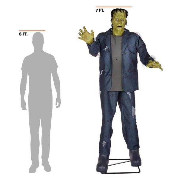 Home Accents 7 ft. Animated LED Frankenstein's Monster Halloween Decoration - Image 3