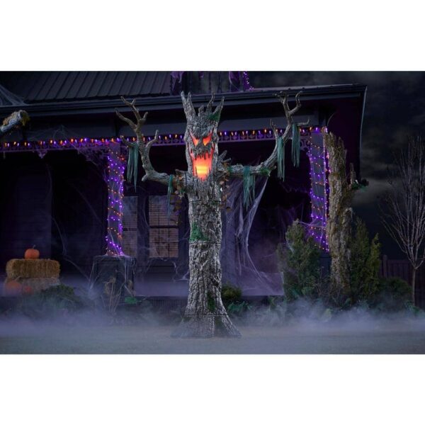 Home Accents 9 ft Giant LED Maple Tree with Color-Changing Lights for Halloween Decor - Image 3