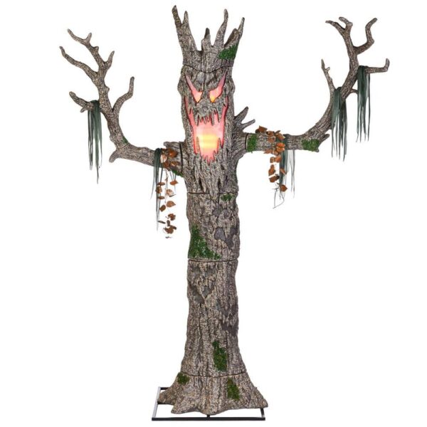 Home Accents 9 ft Giant LED Maple Tree with Color-Changing Lights for Halloween Decor - Image 4