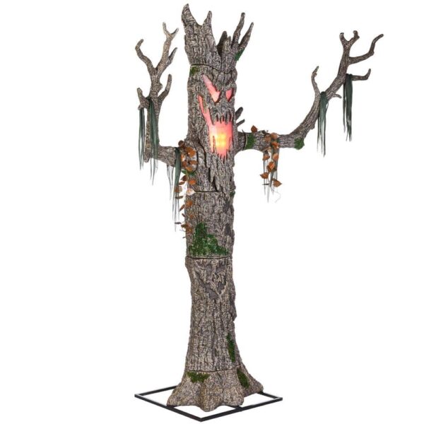 Home Accents 9 ft Giant LED Maple Tree with Color-Changing Lights for Halloween Decor