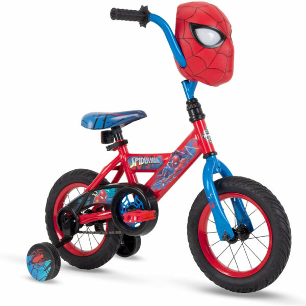 Huffy Marvel Spider-Man 12" Boys' Bike with Training Wheels, Steel Frame, Ages 3-5 - Image 2
