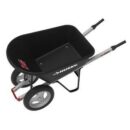 Husky 6 Cu. Ft. Poly Wheelbarrow with Dual Flat-Free Tires