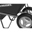 Husky 6 Cu. Ft. Poly Wheelbarrow with Dual Flat-Free Tires