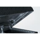 Husky Aluminum Low Profile Truck Tool Box for Mid-Size Trucks, Weather-Resistant, Lockable, Black