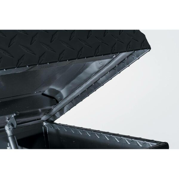 Husky Aluminum Low Profile Truck Tool Box for Mid-Size Trucks, Weather-Resistant, Lockable, Black - Image 4