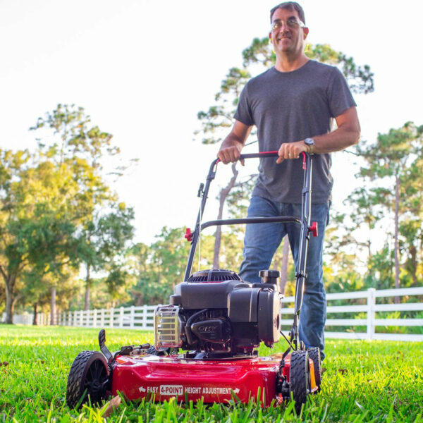 Hyper Tough 20" Gas Push Lawn Mower, 125cc Briggs & Stratton Engine, 5-Position Height Adjustment - Image 5