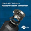 InSinkErator Badger 5 Garbage Disposal, 1/2 HP, Quick Lock, Durable Steel, Compact Design