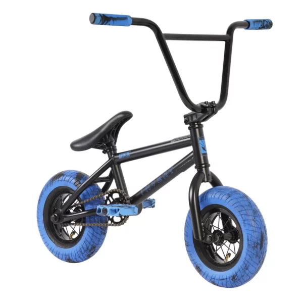 Invert Supreme Mini BMX Bike for Kids, Black/Blue, 10" Wheels, 3" Tires, Ages 8+, Lightweight, Durable - Image 3