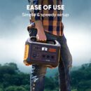 Jackery Explorer 1000 Portable Power Station, 1002Wh, 3x1000W AC Outlets, Solar-Compatible, Ergonomic Handle, Outdoor Safe