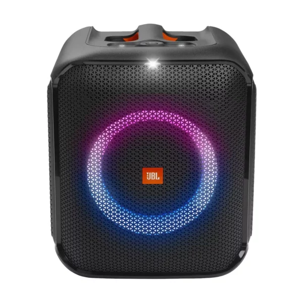 JBL PartyBox Encore Essential Portable Bluetooth Speaker, Deep Bass, IPX4, 6-Hour Playtime, Dynamic Light Show, Black