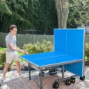 JOOLA Nova Pro Plus Outdoor Table Tennis Table 9x5 ft, Weatherproof, Foldable, Aluminum Surface, Includes Net