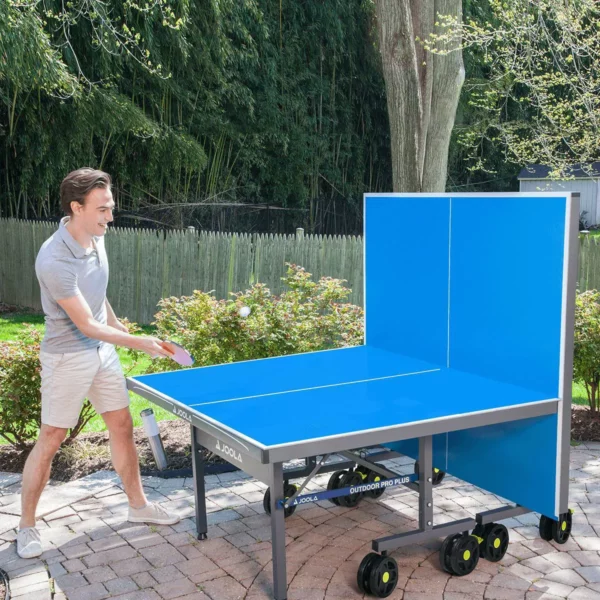 JOOLA Nova Pro Plus Outdoor Table Tennis Table 9x5 ft, Weatherproof, Foldable, Aluminum Surface, Includes Net - Image 2