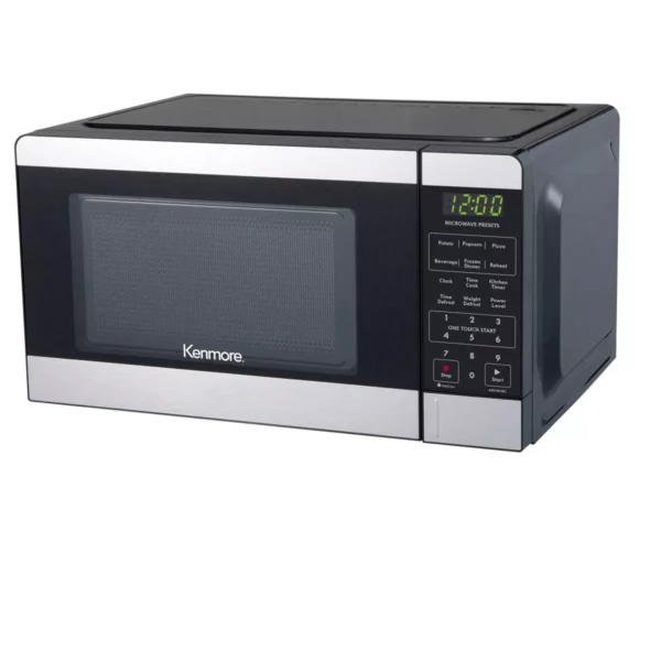 Kenmore 0.7 Cu Ft Stainless Steel Digital Countertop Microwave Oven, 700W, 10 Power Levels - Image 2