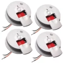Kidde Firex i4618 4-Pack Hardwired Ionization Smoke Detectors with Battery Backup