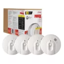 Kidde Firex i4618 4-Pack Hardwired Ionization Smoke Detectors with Battery Backup
