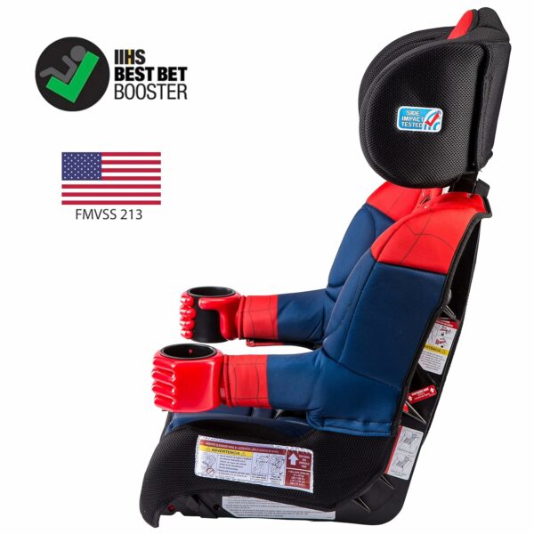 KidsEmbrace Marvel Spider-Man 2-in-1 Booster Car Seat, 5-Point Harness, Forward-Facing & Belt-Positioning, 22-100 lbs - Image 4
