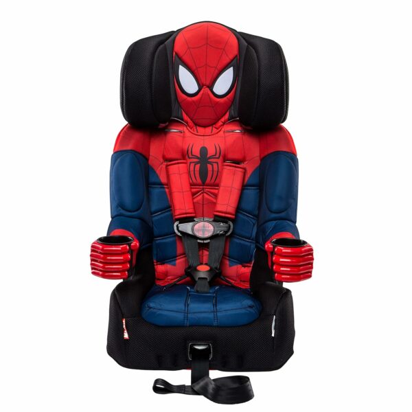 KidsEmbrace Marvel Spider-Man 2-in-1 Booster Car Seat, 5-Point Harness, Forward-Facing & Belt-Positioning, 22-100 lbs