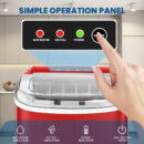 KISSAIR Portable Ice Maker, 26lbs/Day, Self-Cleaning, Compact Countertop Ice Machine