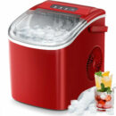KISSAIR Portable Ice Maker, 26lbs/Day, Self-Cleaning, Compact Countertop Ice Machine
