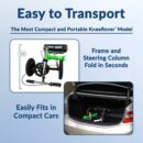KneeRover GO HYBRID All Terrain Knee Scooter, Race Car Green, Adjustable, Compact, Heavy Duty, Ideal for Foot Injury Recovery