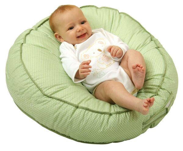 Leachco Podster Adjustable Sling-Style Infant Seat Lounger, Sage Pin Dot