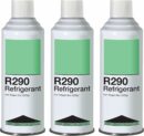 Leak Saver R290 Refrigerant 3-Pack 8oz Self-Sealing Cans for Refrigeration Systems