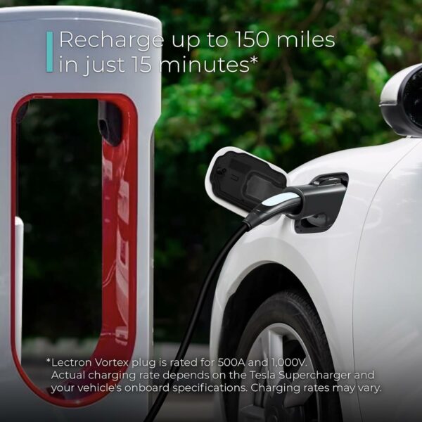 Lectron Vortex NACS to CCS1 EV Adapter 500A/1000V for Tesla Supercharger Access - Image 4