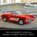 LEGO Icons 10321 1961 Chevrolet Corvette Cabriolet Model Kit, 1,210 Pieces, Collectible Display Set for Adults