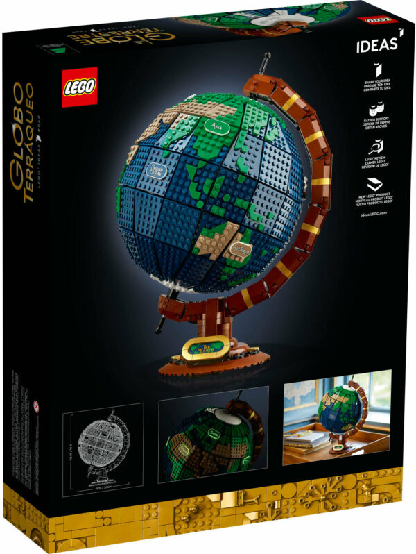 LEGO Ideas The Globe 21332 Educational Toy Building Kit, 2,585 Pieces - Image 4