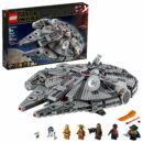 LEGO Star Wars Millennium Falcon 75257 Building Set, 1351 Pieces, Ages 9+, Includes Minifigures, Detailed Interior, The Rise of Skywalker Collection
