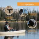 Lifetime Tamarack Angler 100 10ft Fishing Kayak 2-Pack with Paddles, UV-Protected HDPE, Adjustable Seat, Rod Holders, Tan