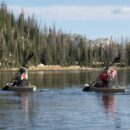 Lifetime Tamarack Angler 100 10ft Fishing Kayak 2-Pack with Paddles, UV-Protected HDPE, Adjustable Seat, Rod Holders, Tan