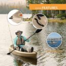 Lifetime Tamarack Angler 100 10ft Fishing Kayak 2-Pack with Paddles, UV-Protected HDPE, Adjustable Seat, Rod Holders, Tan