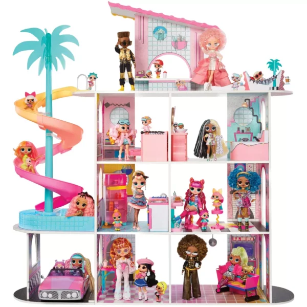 L.O.L. Surprise O.M.G. Fashion House Playset, Real Wood, 4-Foot Tall, 85+ Surprises, Ages 4+ - Image 3