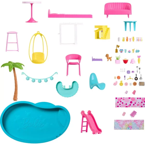 Mattel Barbie Dreamhouse Dollhouse with 3-Story Slide & 75+ Accessories, Pet-Friendly, Ages 3+ - Image 3