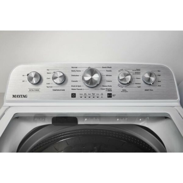 Maytag 4.8 cu. ft. Top Load Washer with Extra Power Boost, White - MVW5430MW - Image 3