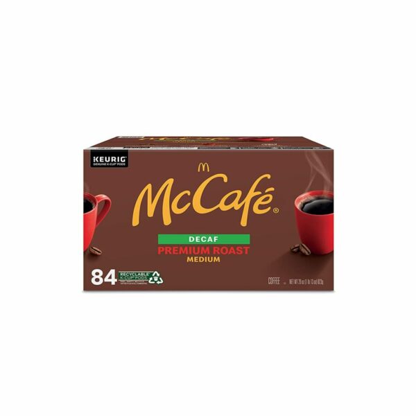 McCafe Decaf Medium Roast K-Cup Coffee Pods 84ct - 100% Arabica, Recyclable, Kosher - Image 8