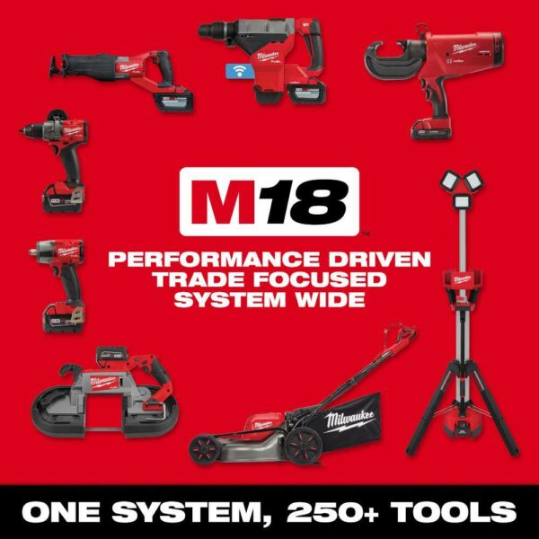 Milwaukee M18 FUEL 18V 1/2" Cordless Impact Wrench with 6.0Ah Battery, Brushless Motor, Compact Design - Image 15