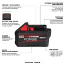Milwaukee M18 FUEL 18V 1/2" Cordless Impact Wrench with 6.0Ah Battery, Brushless Motor, Compact Design