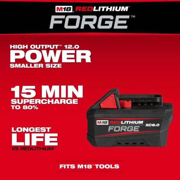 Milwaukee M18 FUEL 18V 1/2" Cordless Impact Wrench with 6.0Ah Battery, Brushless Motor, Compact Design - Image 12