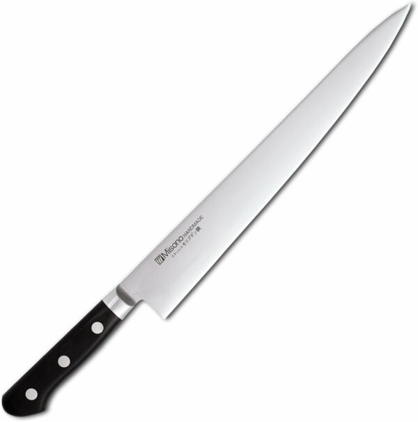 Misono Japanese Chef Knife 521, 9.4" High Carbon Stainless Steel Blade, Molybdenum, Black Wood Handle