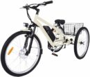 Mobo Adult Electric Tricycle 26/24" - 350W Motor, 36V Battery, 7-Speed, 3-Wheel Ebike with Basket