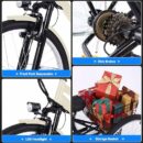 Mobo Adult Electric Tricycle 26/24" - 350W Motor, 36V Battery, 7-Speed, 3-Wheel Ebike with Basket