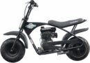 MotoTec 105CC 3.5HP Mini Bike - Black, Alloy Steel, 23mph Speed, Distance Monitor, 185lbs Capacity, Model KN110-A