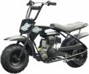 MotoTec 105CC 3.5HP Mini Bike - Black, Alloy Steel, 23mph Speed, Distance Monitor, 185lbs Capacity, Model KN110-A